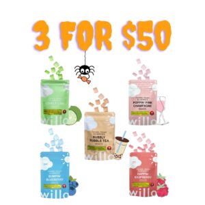 3 PACK 200mg Willo Gummies