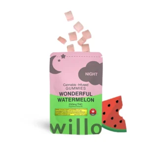 Willo 200mg THC Gummies - Wonderful Watermelon (Night)