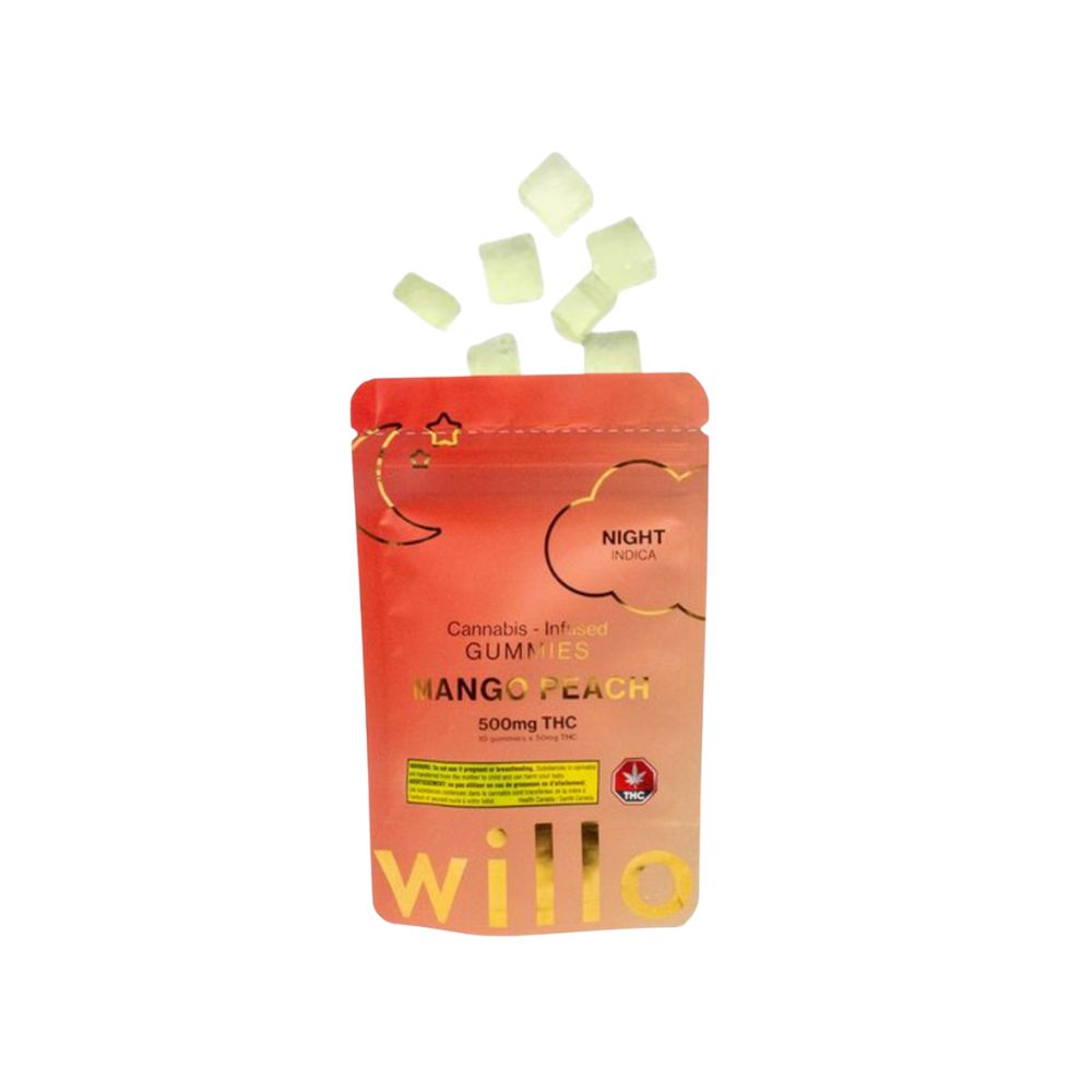 Willo 500mg THC Gummies - Mango Peach